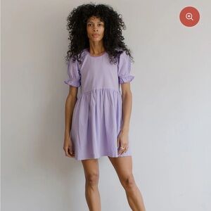 Noble Organic Adult Franny Dress In Lavender